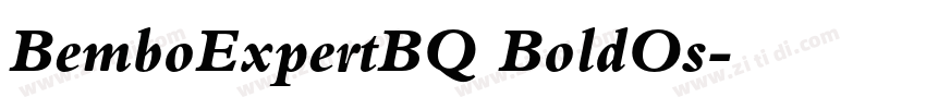 BemboExpertBQ BoldOs字体转换